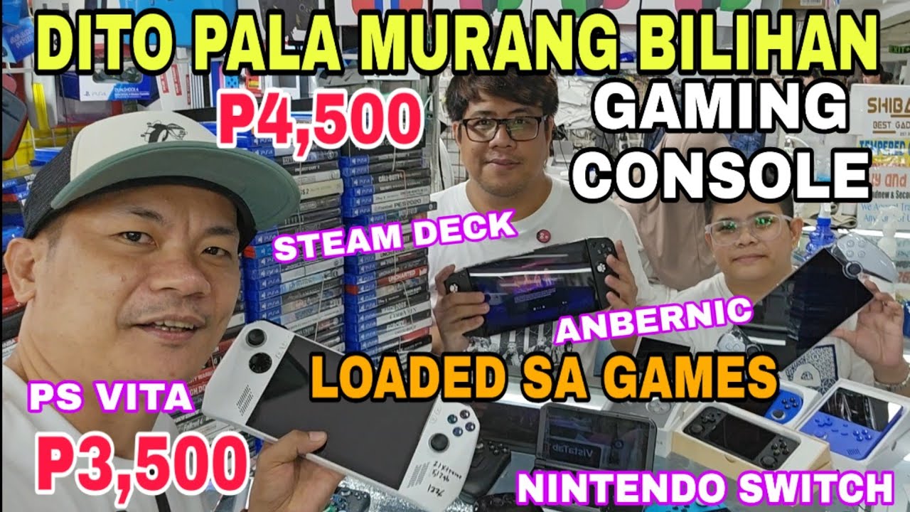 Mas MURA Pala dito mga GAMING CONSOLE LOADED sa Games,Anbernic Steamdeck PsVita Nintendo Switch