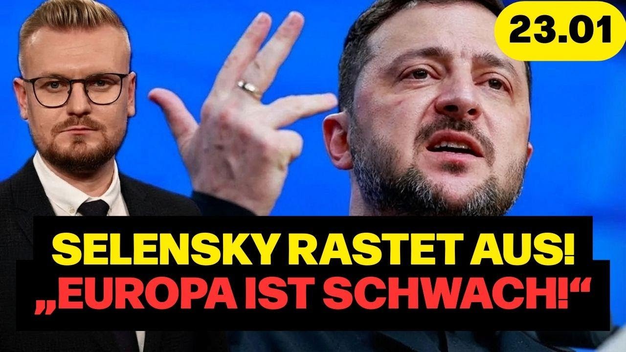 „Ihr seid schwach, wacht endlich auf!“ Selenskyj stellt Europa in Davos bloß!