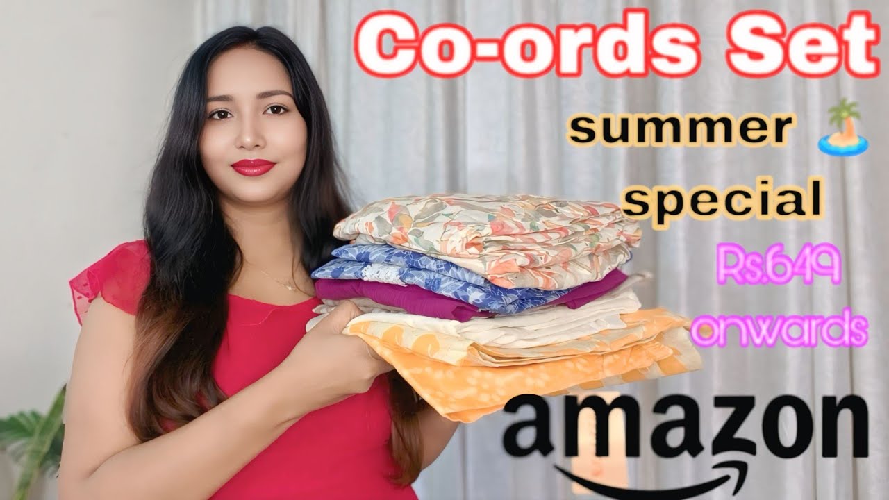 Co-ords Set , Summer Special Cotton Co-ords Set , Amazon Daily Wear #coordset #amazonkurtihaul 