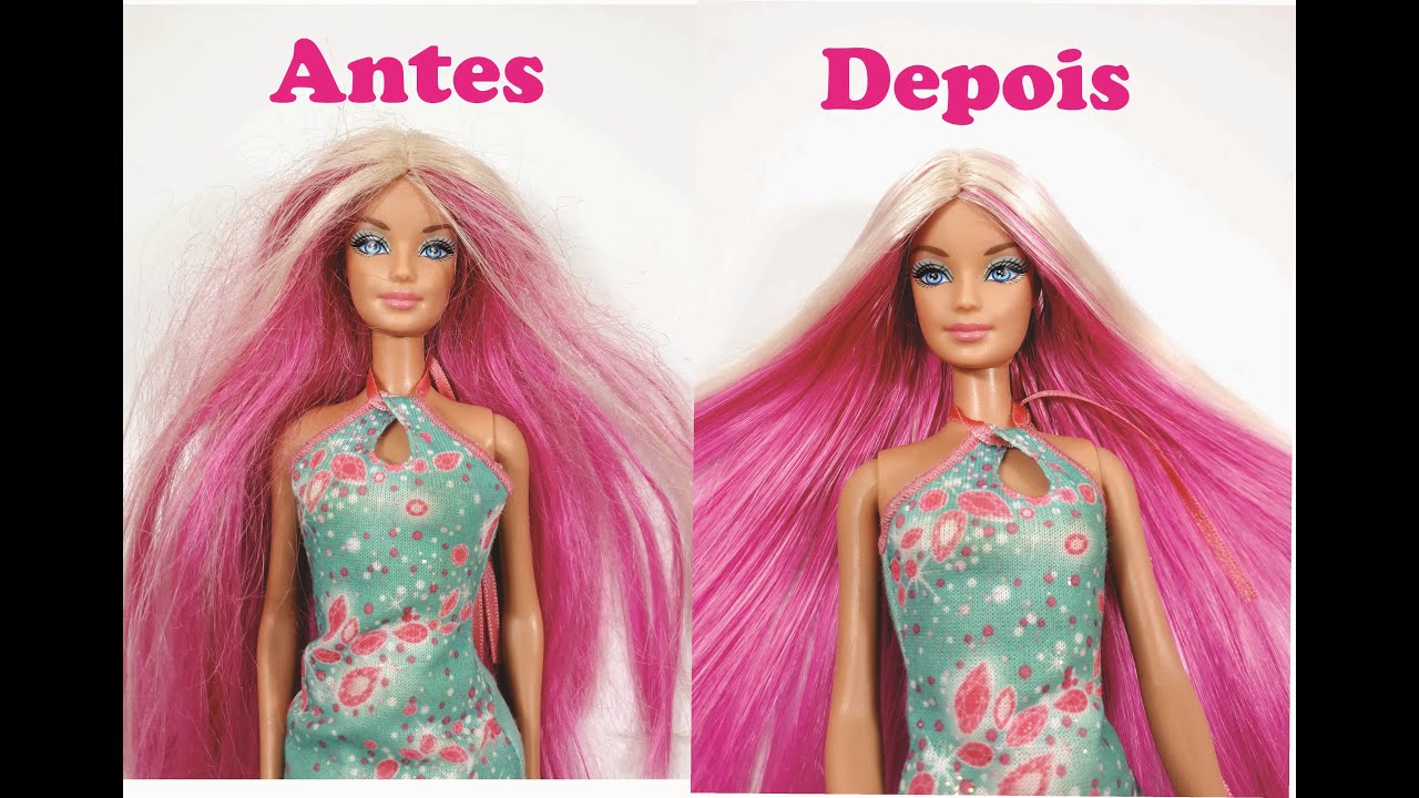 Como ALISAR o cabelo da BARBIE