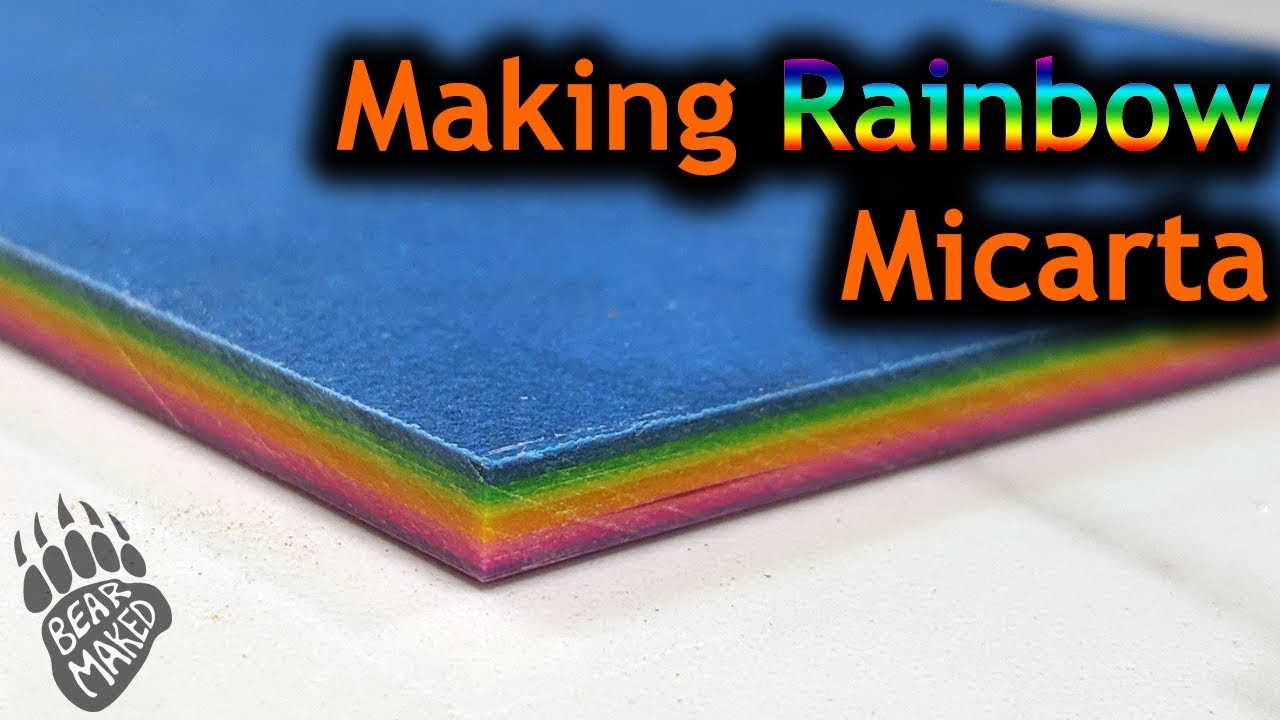 Make Rock Hard Paper - Rainbow Micarta