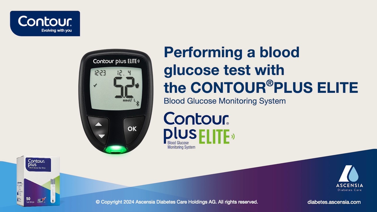 Performing a Blood Glucose Test | CONTOUR PLUS ELITE | mmol/l | Asia