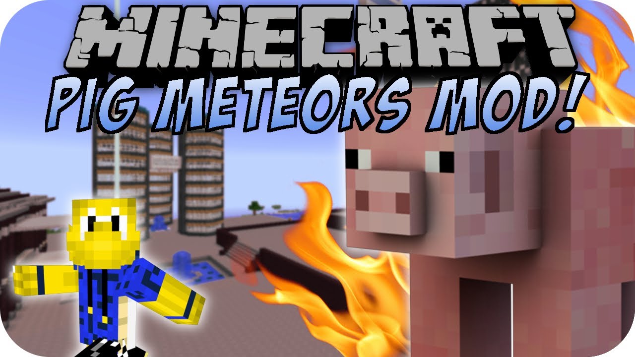 Minecraft PIG METEORS MOD (PIGZILLA) [Deutsch]