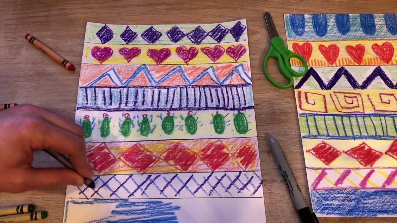 Art Lessons Online: New Mexico Tapestry | Inspired by Georgia O'Keeffe (K-5)