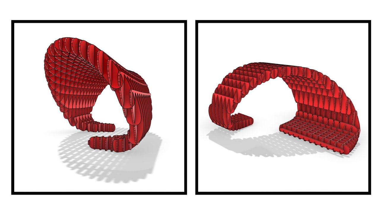 Rhino Grasshopper (Parametric Waffle Pavilion)