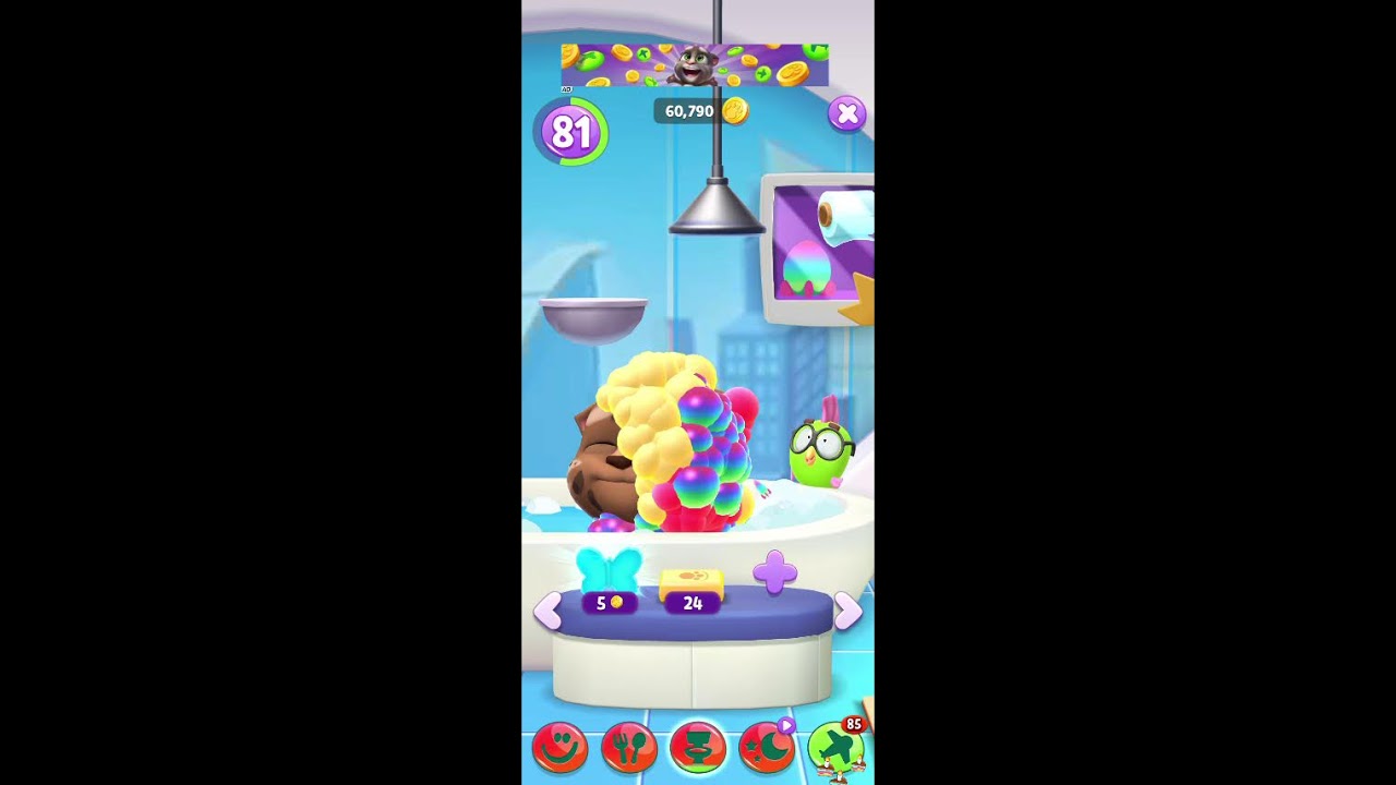 Talking tom live fun entertainment #shorts #live #trending #viraltom #funnycat #satisfying