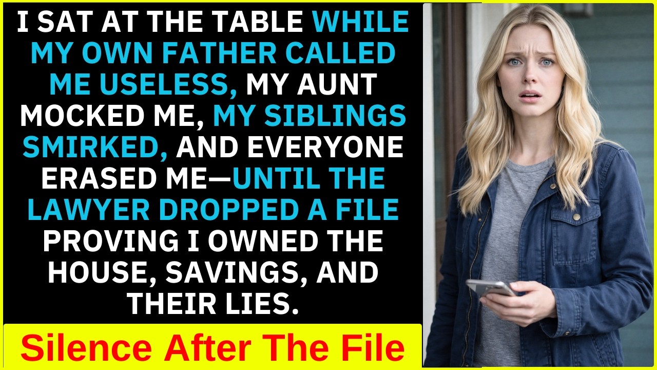 MY FATHER CALLED ME “A USELESS DAUGHTER” — UNTIL A STRANGER HANDED ME A SEALED PROPERTY FILE