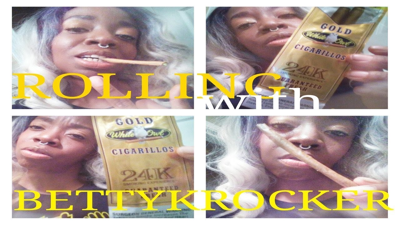 HOW TO ROLL A 24k White OWL BLUNT with Bettykrocker