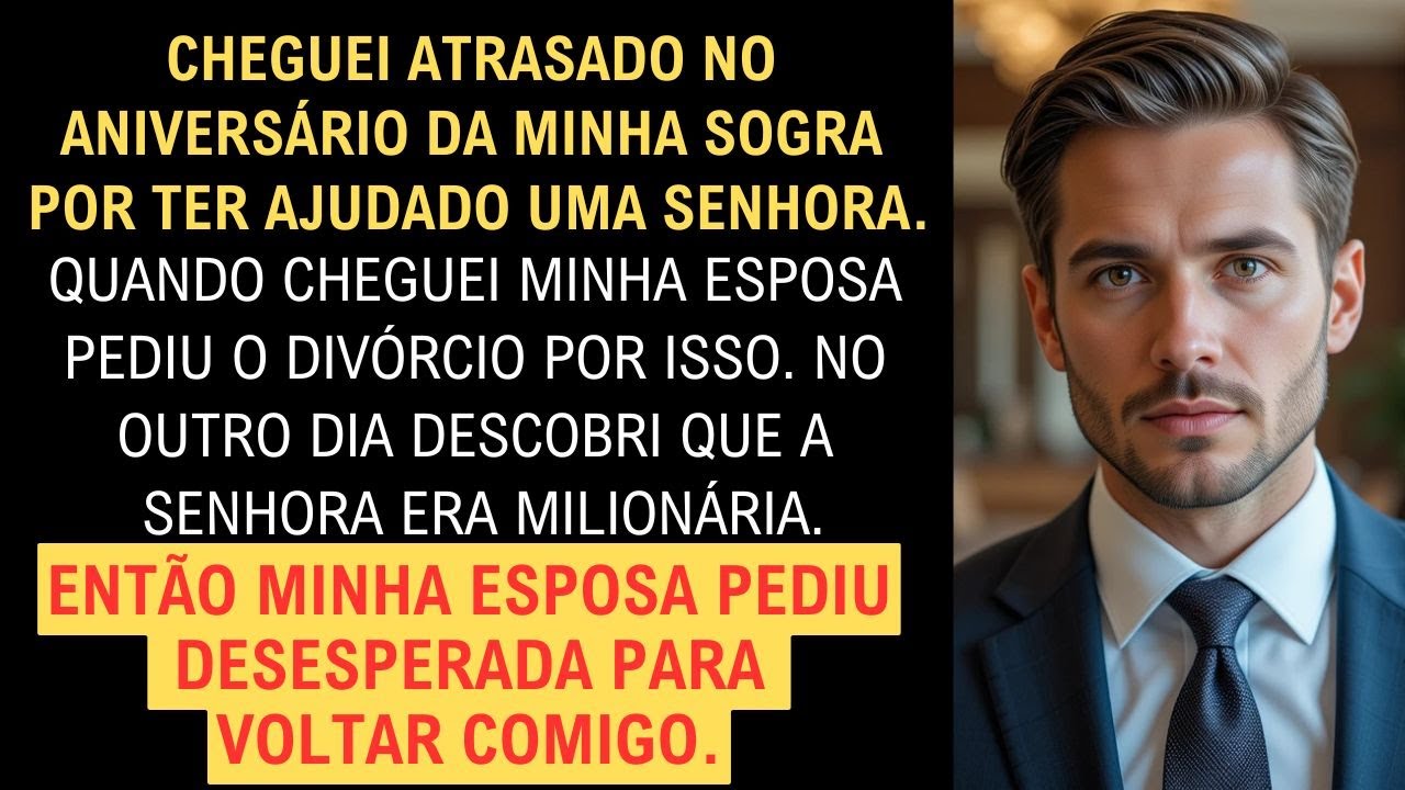 CHEGUEI ATRASADO NO ANIVERSÁRIO DA MINHA SOGRA… MINHA ESPOSA ME HUMILHOU E PEDIU O DIVÓRCIO, MAS...