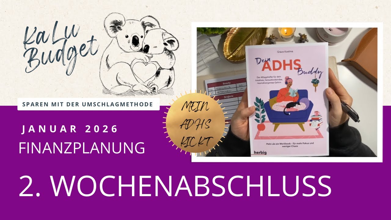 WOCHENABSCHLUSS 2/3 | Januar 2026 | Wenn mein ADHS mich gerade wieder kickt| #umschlagmethode 