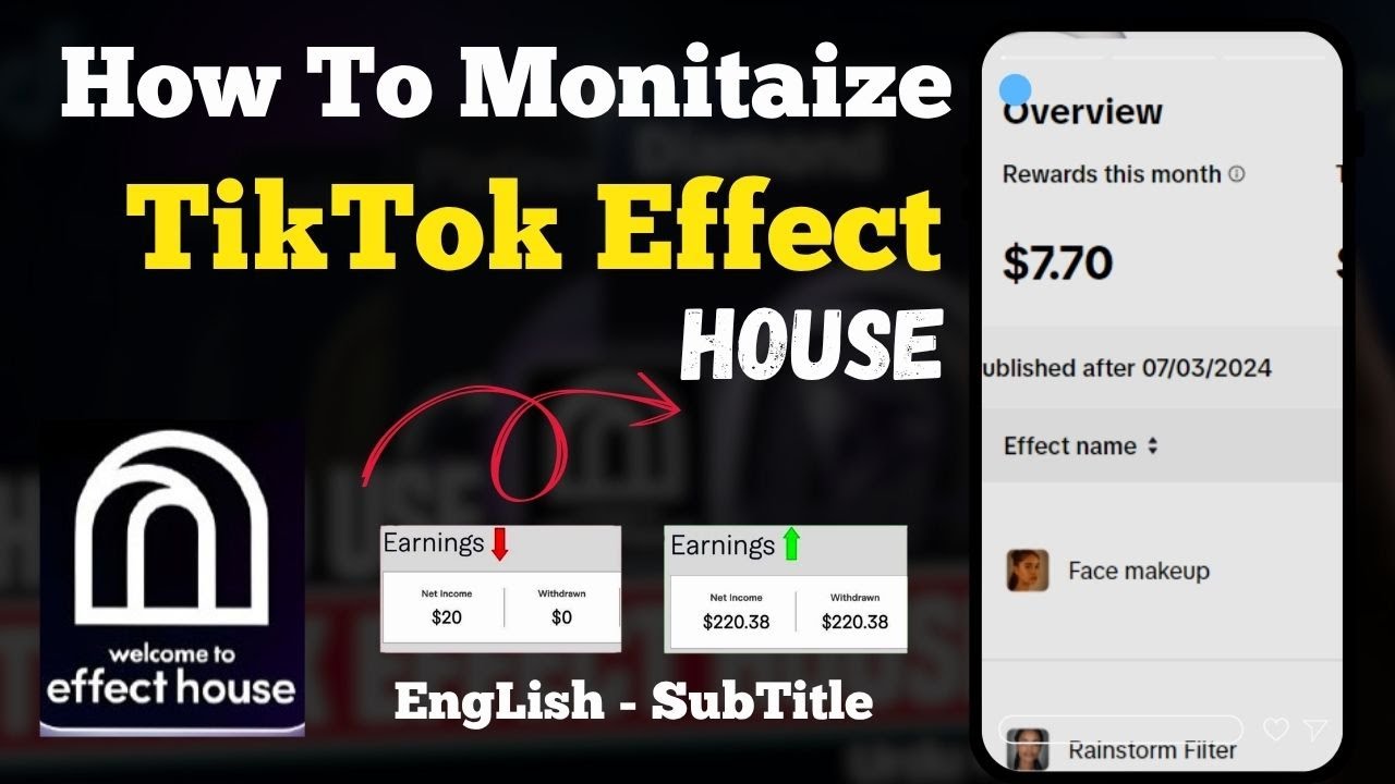 Как монетизировать TikTok Effect House || Заработок на фильтрах