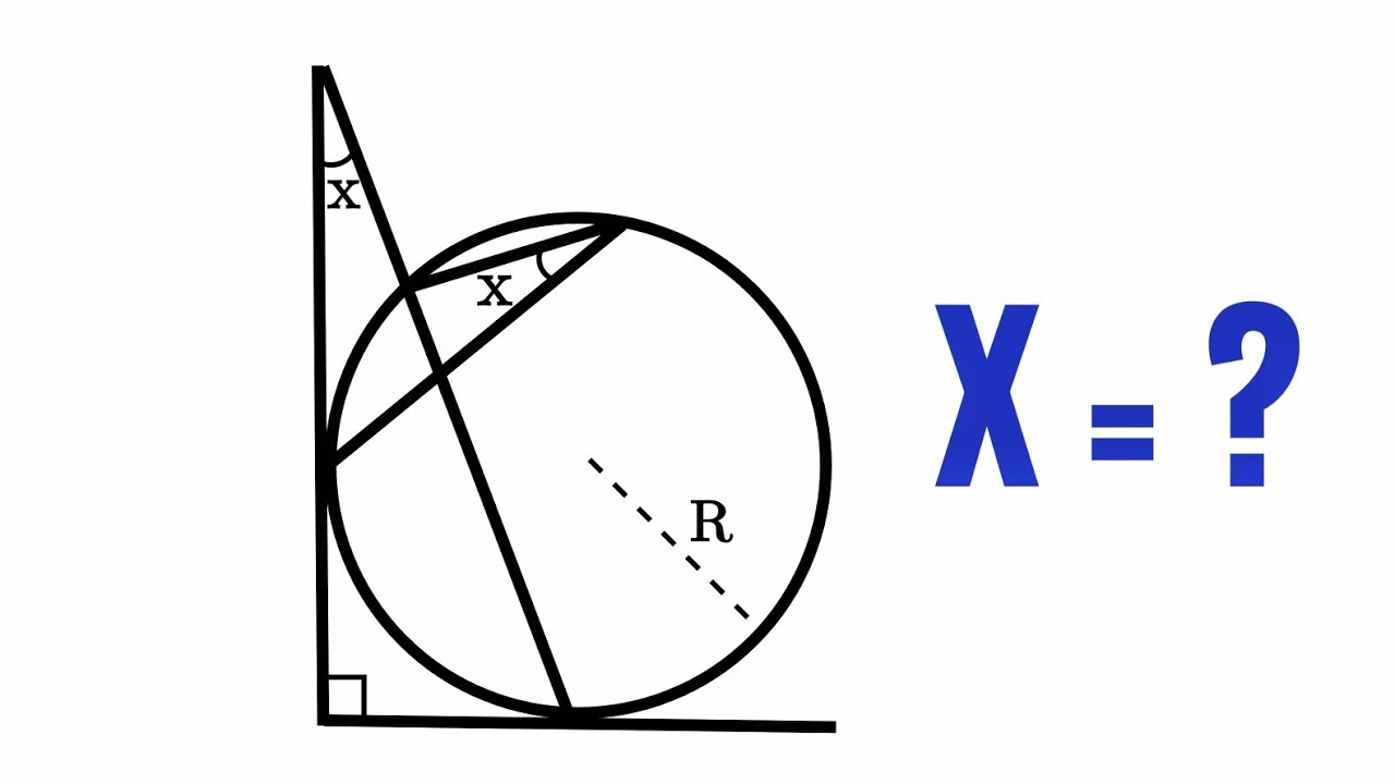 ¿Puedes calcular x?/Es fácil al formar un triángulo