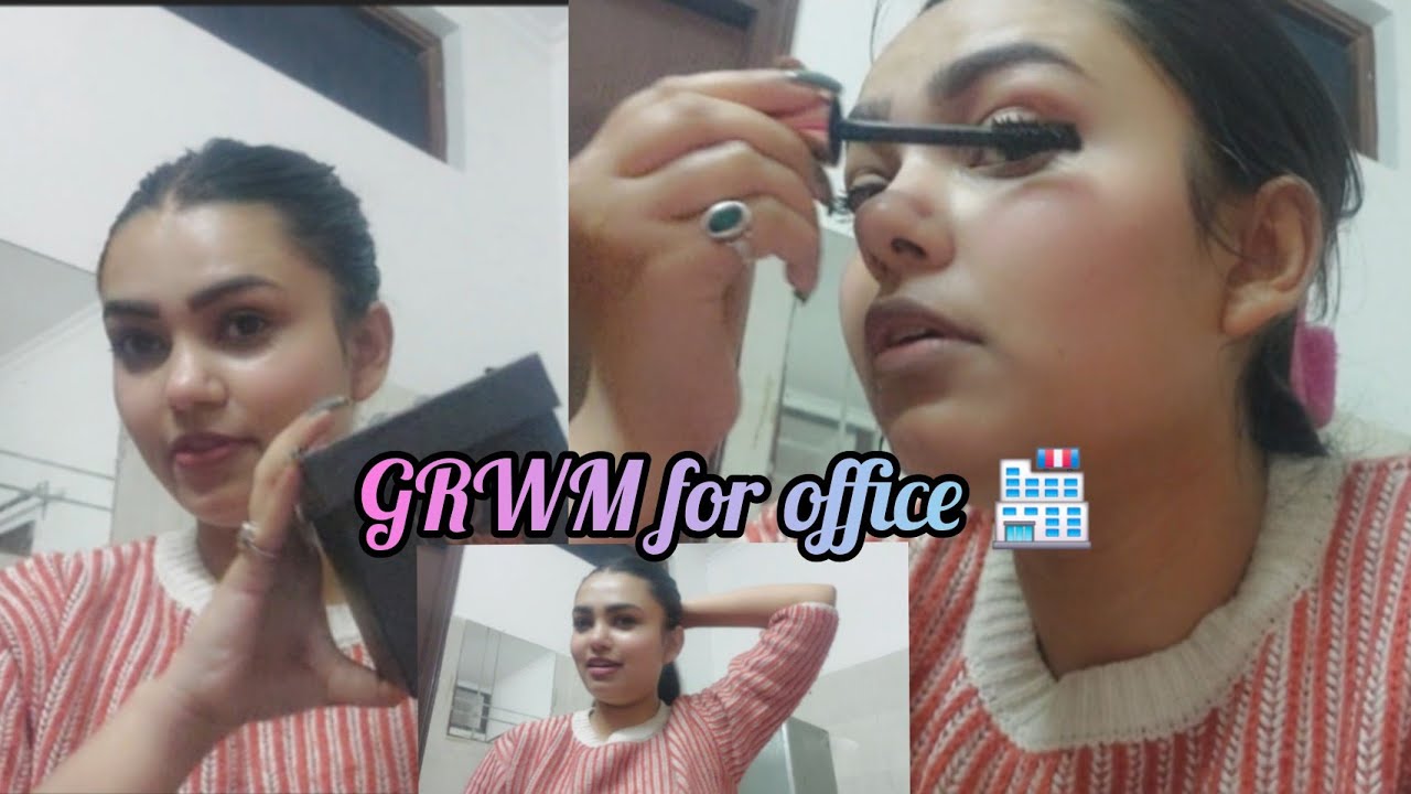 GRWM for office #grwm #officelook #makeuplook #viral #minimal  #easymakeuplooks #dailymakeup #like  