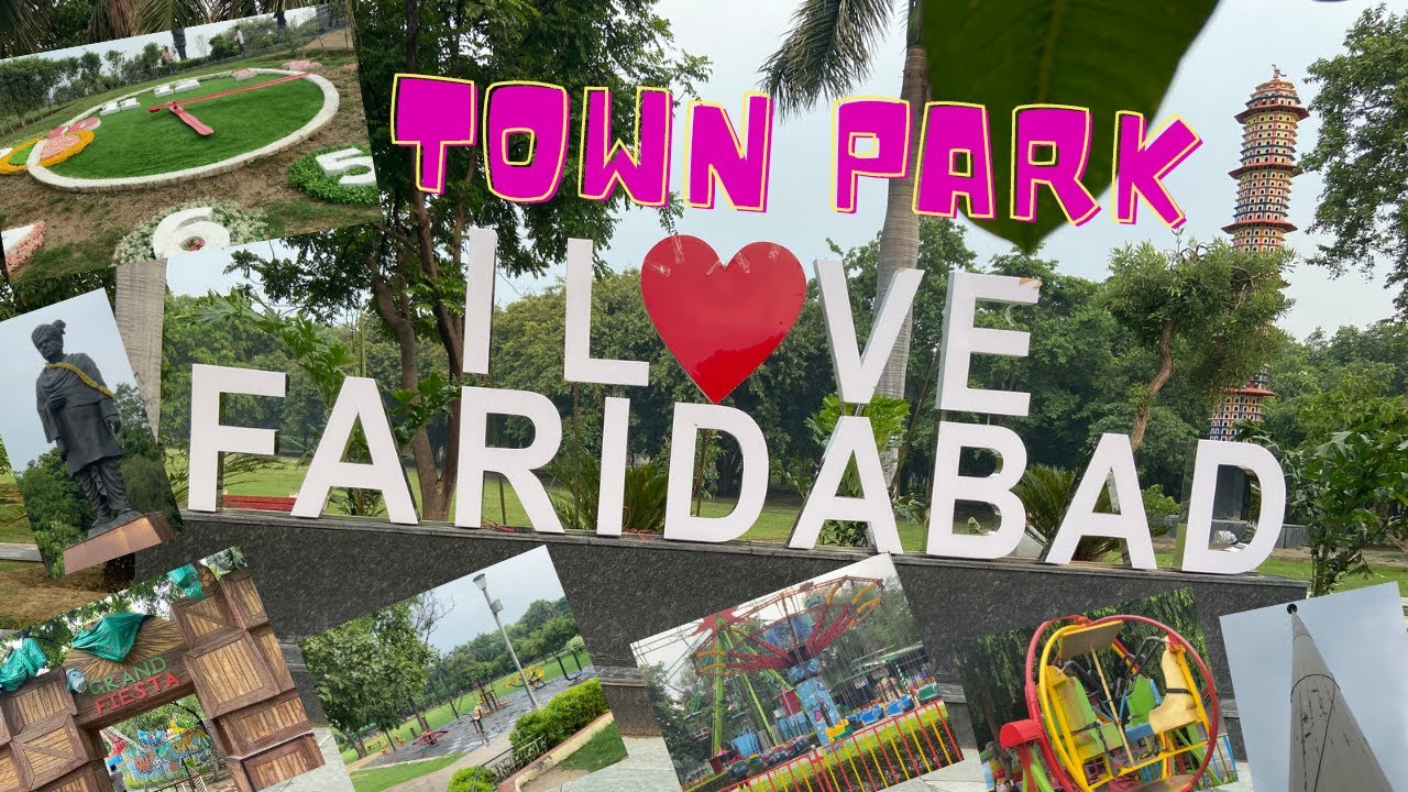 Town Park🌲फरीदाबाद का सबसे बड़ा पार्क😳Grand fiesta Mela🎡Tallest Indian Flag🚩Floral Clock🕥 And?🤔