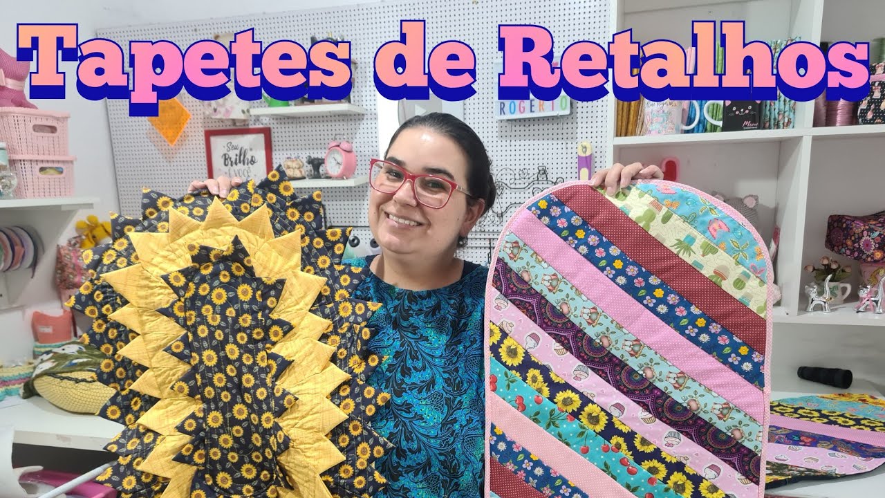 2 ideias para fazer tapetes de tecido