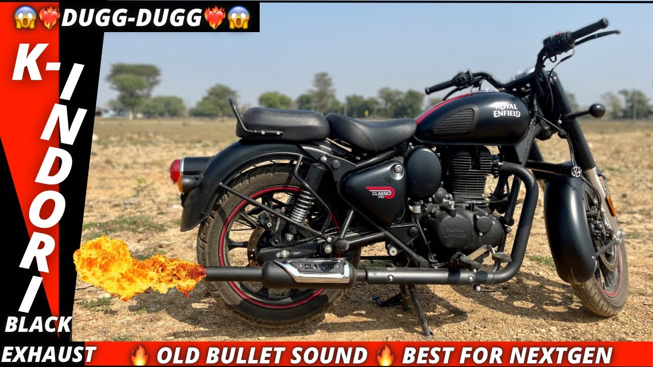 K Indori Exhaust for Classic 350 Next Generation | With Free Flow Bend Pipe Sound Test?🔥🤔 #nextgen