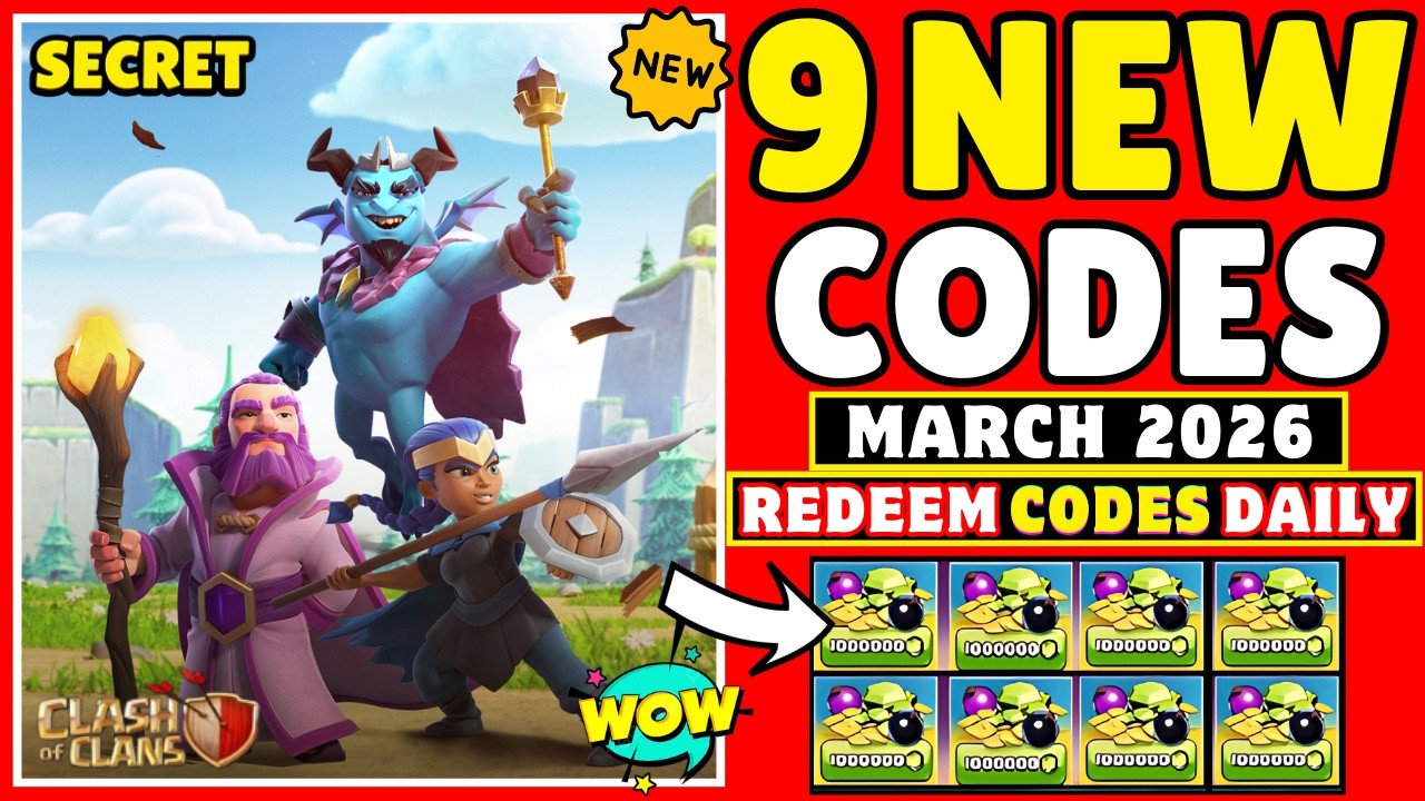 НОВЫЕ КОДЫ МАРТА 🔥 Коды активации Clash of Clans 2025 | Последние коды COC 2025