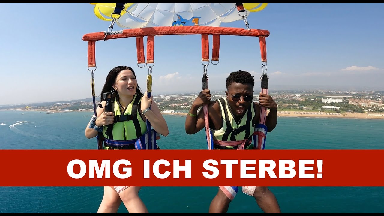 FIRST TIME PARASAILING IN TURKEY
