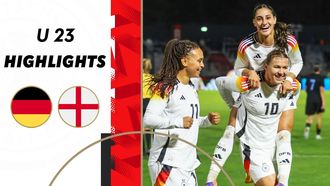 U 23 feiert Sch&uuml;tzenfest gegen England! | Deutschland vs. England | U 23-L&auml;nderspiel der Frauen