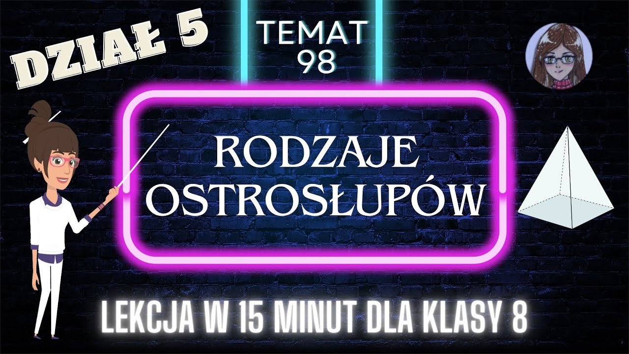 KLASA 8 TEMAT 98 Rodzaje ostrosłupów część 1