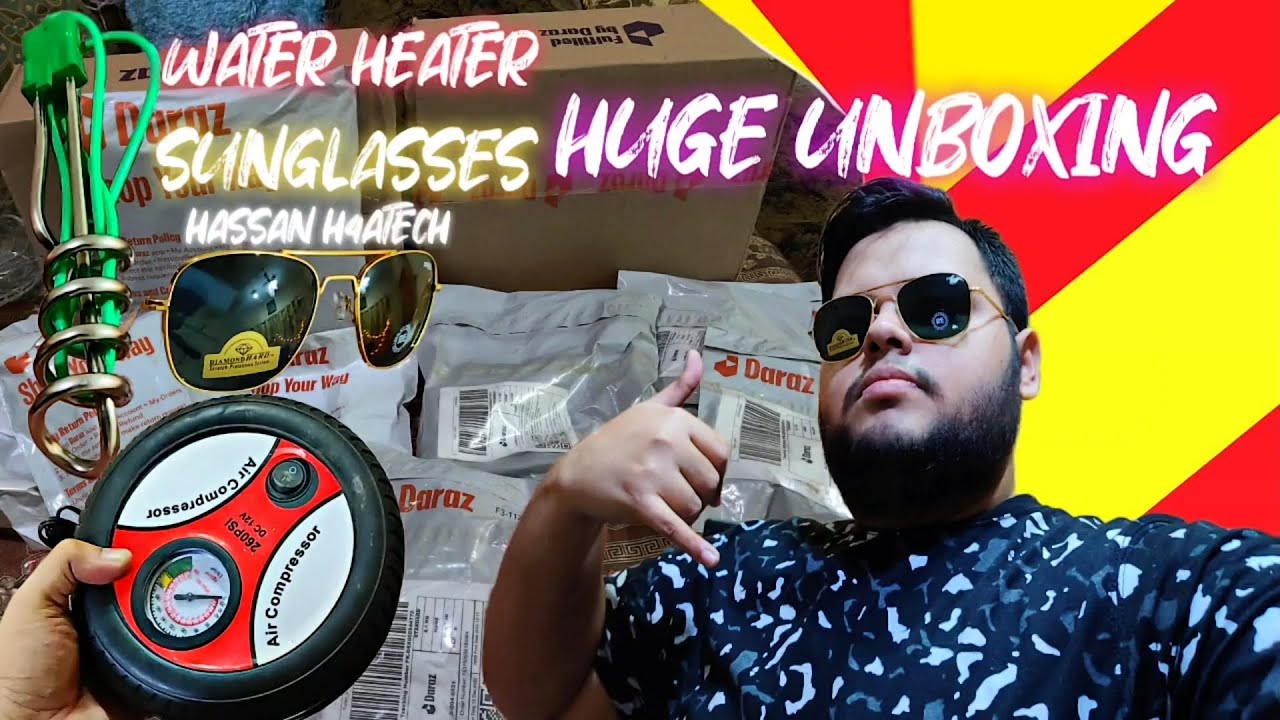 DARAZ.PK FASHION PRODUCTS HUGE UNBOXING | WATER HEATER , SHOES , CLOTHS