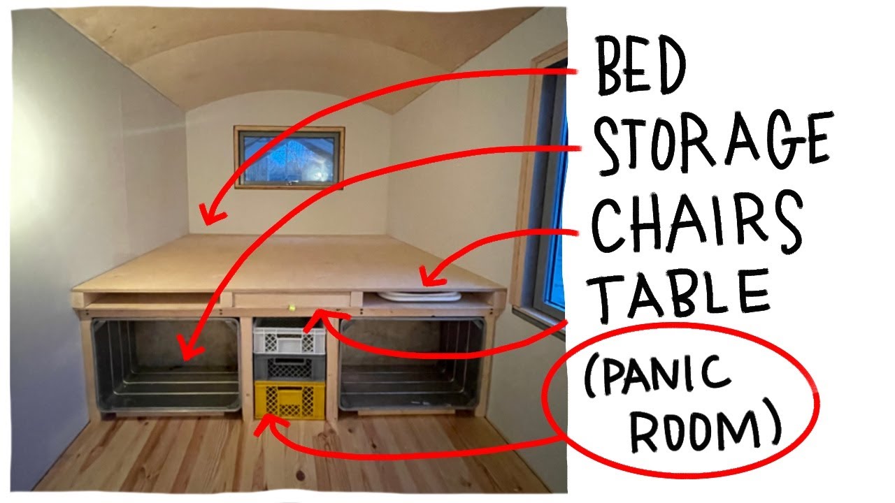 This Bed has it all! Storage, Table, Chairs...Panic Room