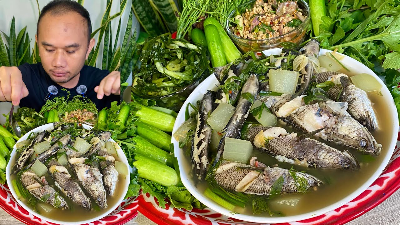 แกงปลาค้อ ใส่บักแฟง #บักแซง 