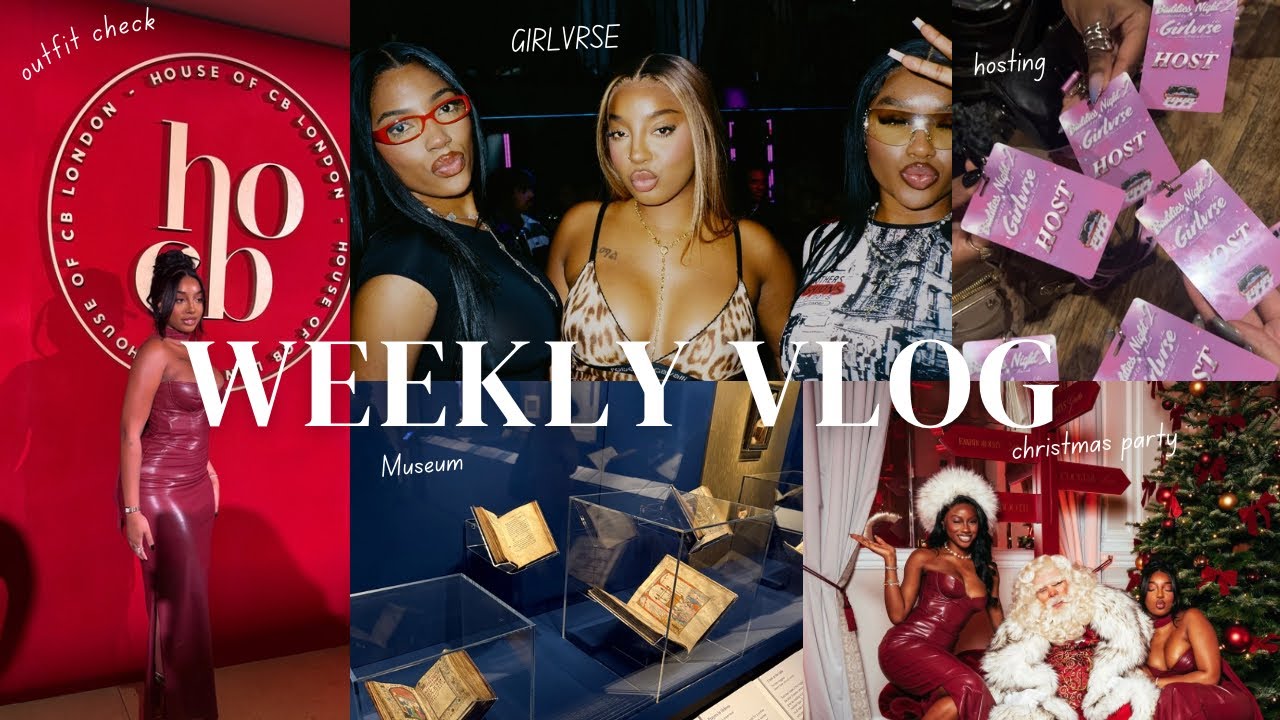 WEEKLY VLOG | HOUSE OF CB XMAS PARTY, MUSEUM,GIRLVRSE HOSTING IN GERMANY