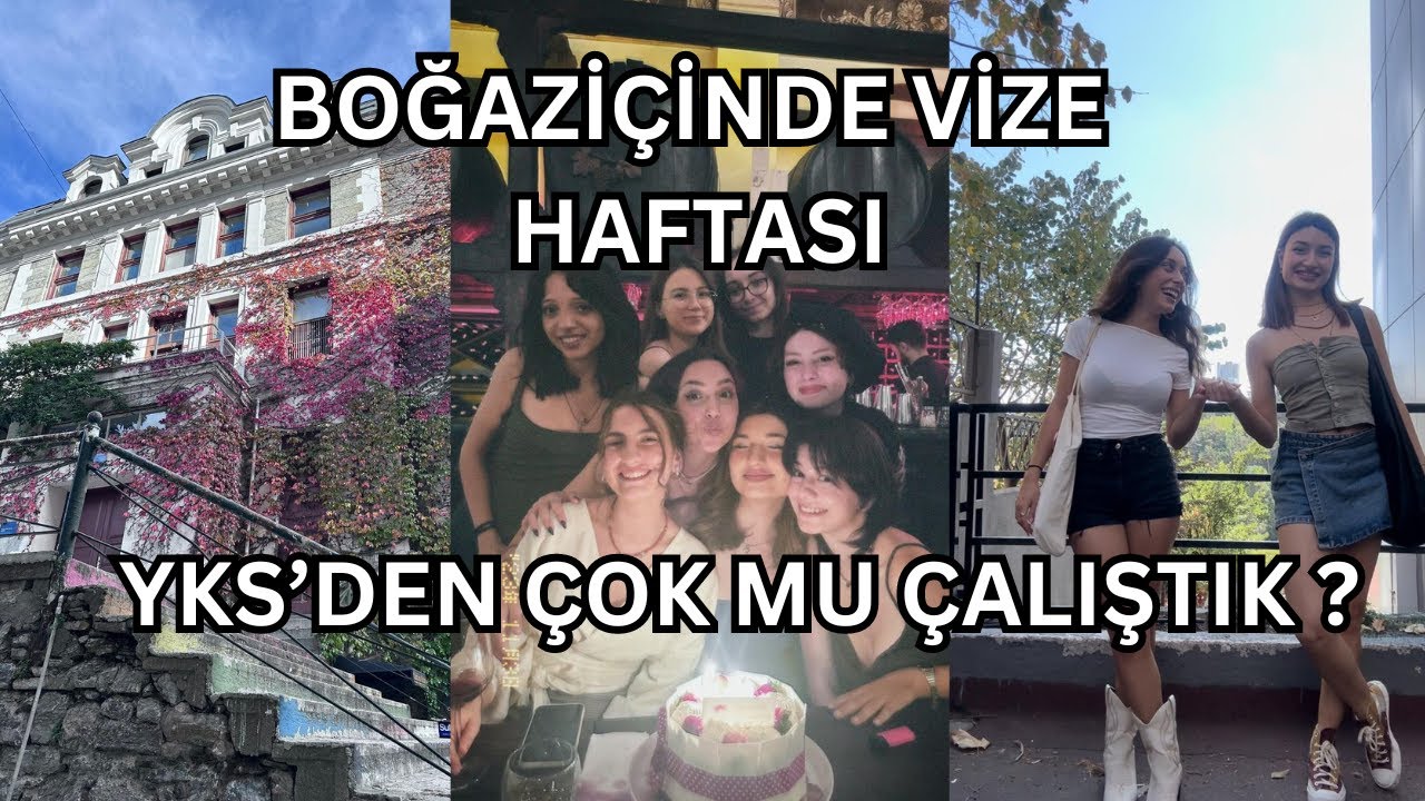 BOĞAZİÇİNDE VİZE HAFTASI !! / VLOG