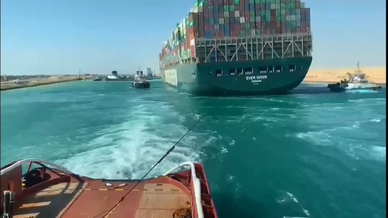 蘇伊士運河恢復雙向通行 長賜輪移往大苦湖水域檢修｜20210330 公視晚間新聞