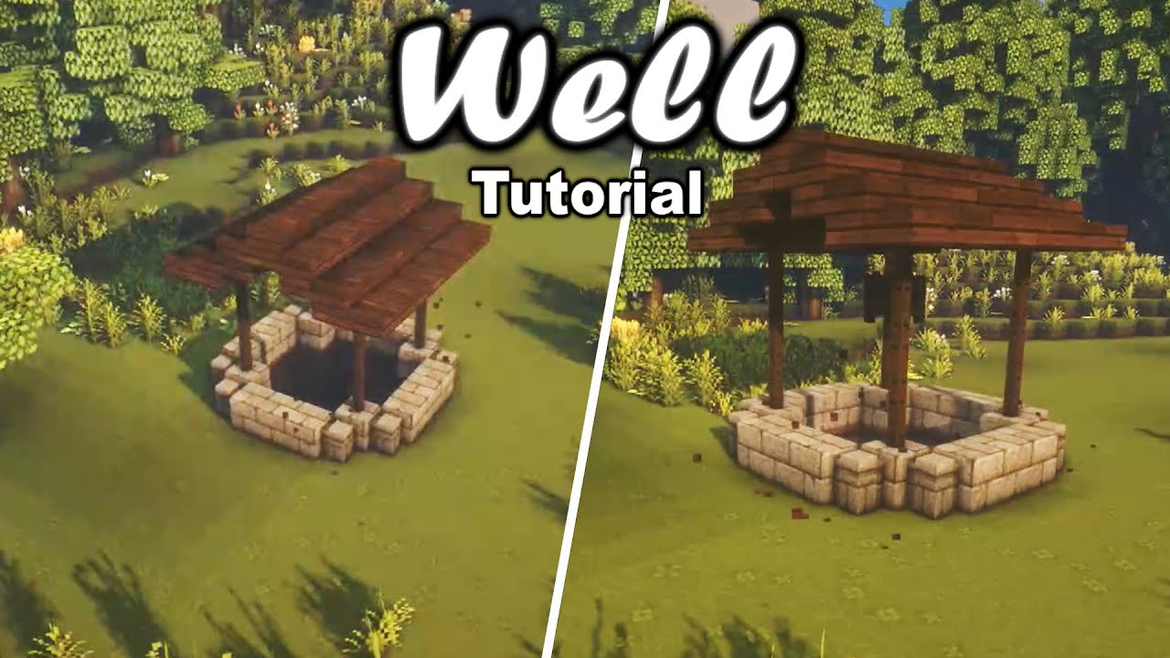 Minecraft Build well tutorial