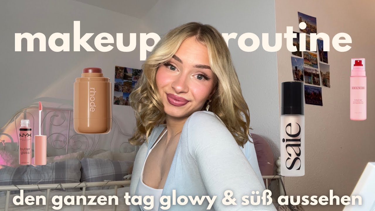 🤍🩰grwm alltags makeup routine | glowy & süß