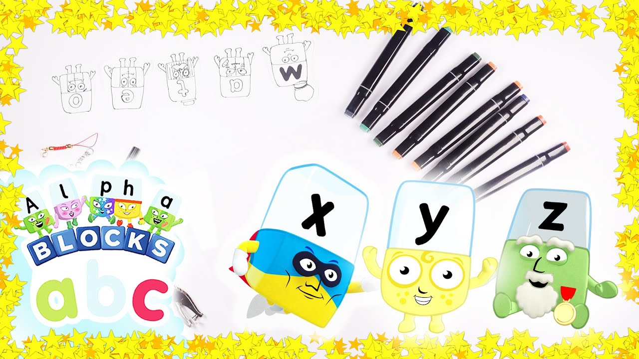 @officialalphablocks- Make your own Alphablocks Keyring! | DIY | Phonics