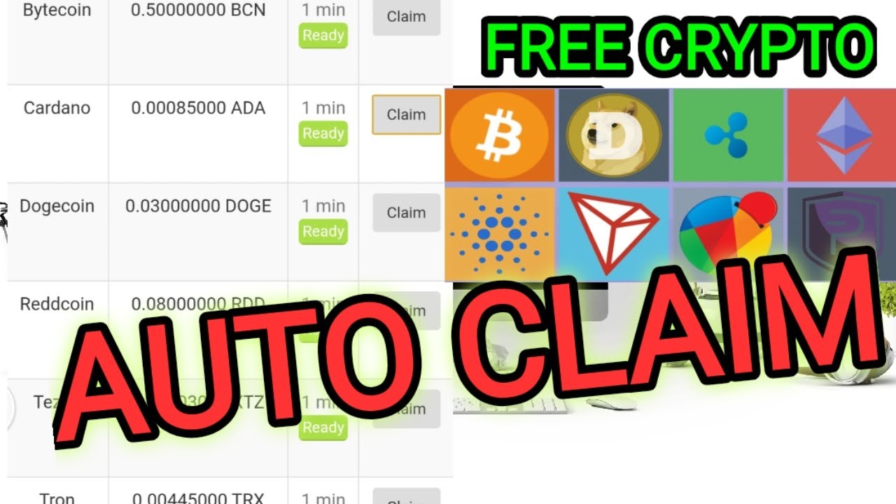 Crypto GRATIS Auto Claim (Doge, BCN, ADA, TRX) Unlimited Tiap Menit