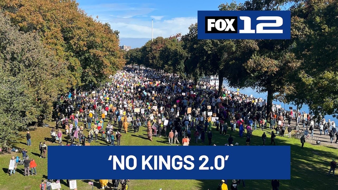Portland ‘No Kings’ protest draws ‘tens of thousands,’ police say