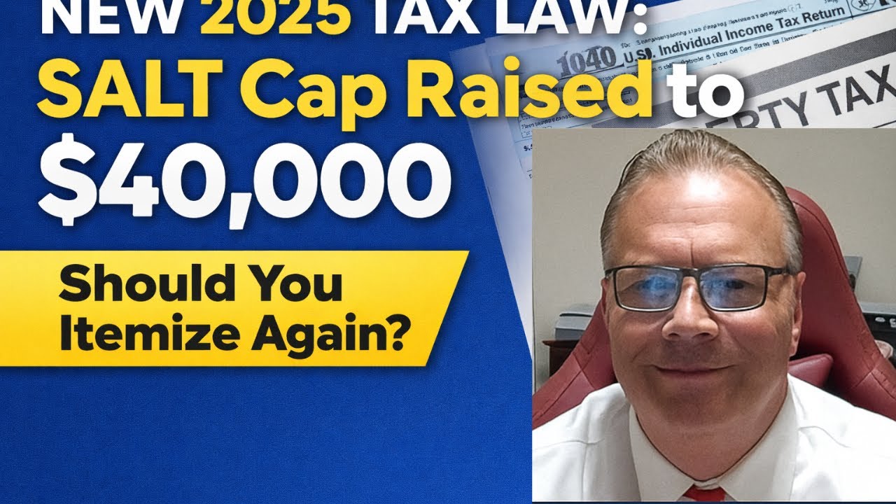 NEW 2025 TAX LAW: SALT CAP RAISED TO $40,000 - Big Tax Savings For Homeowners