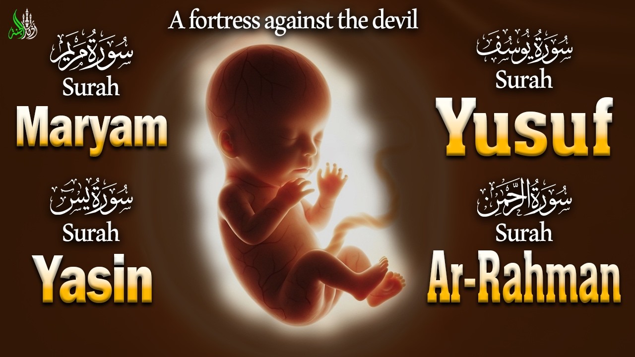 Quran Recitation Secrets for a HEALTHY Baby | Surah Maryam, Surah Yusuf, Surah Rahman, Surah Yasin