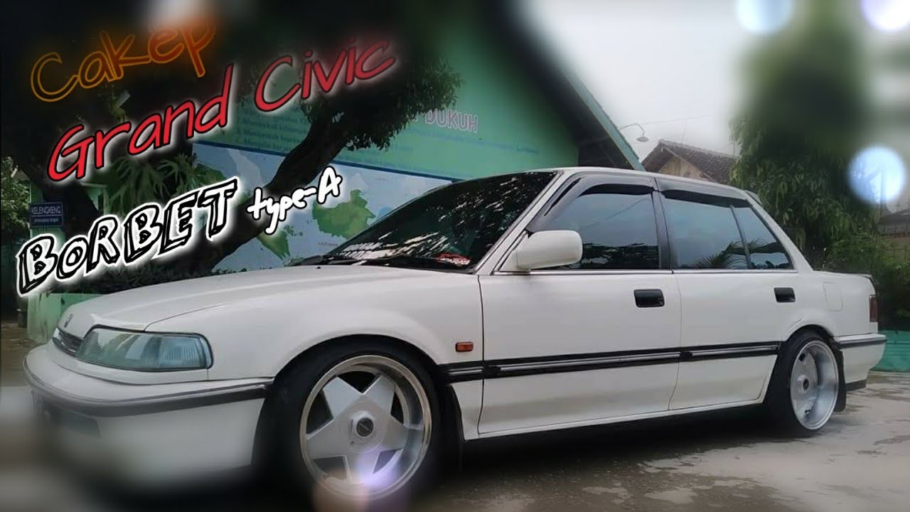 garasi velg || Honda || Grandcivic || SH4 || Borbet type A || GCF boyolali
