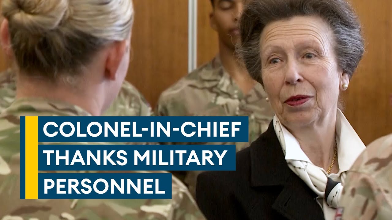 Princess Anne spends hours thanking troops for role in Queen's funeral