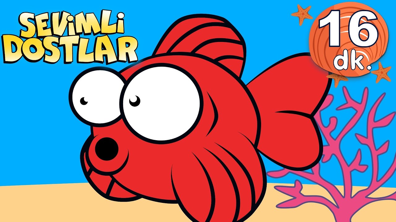 Kırmızı Balık ile 16 dk Sevimli Dostlar Bebek Şarkıları | Adisebaba TV Nursery Rhymes