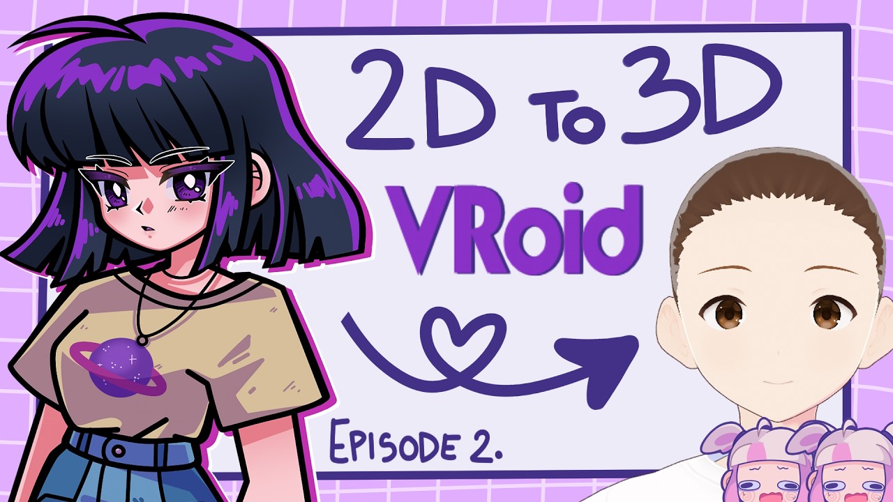From 2D Art to 3D Model | VRoid Speed Process: Episode 2