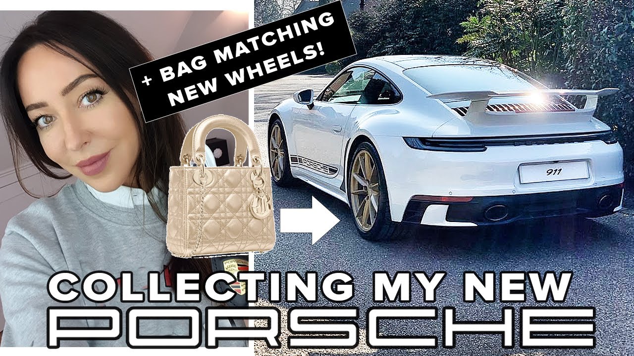 COLLECTING MY NEW PORSCHE 911!! (To match my gold Dior bag!) / 992 WITH AERO KIT