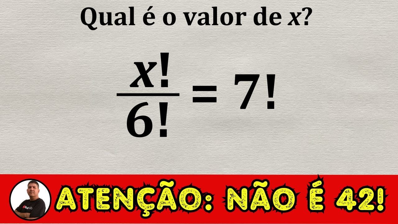 Você pode resolver esse problema complicado de fatorial?