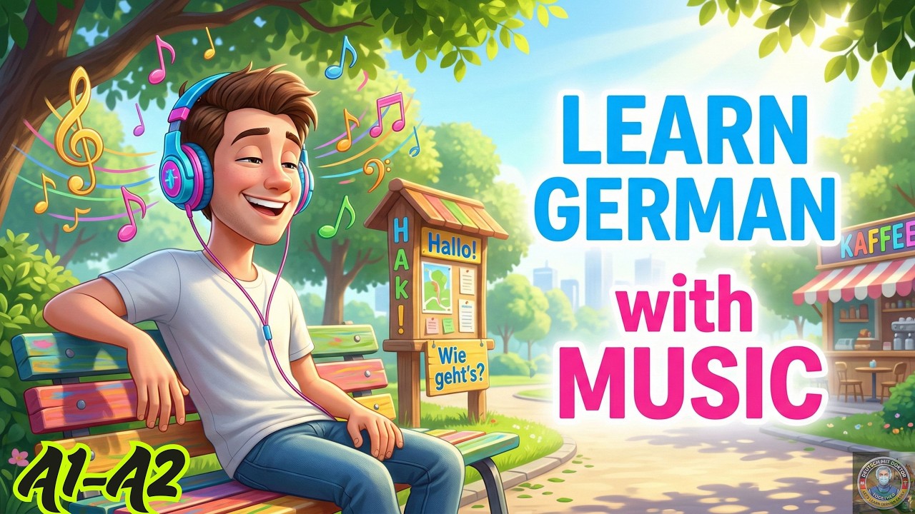 Alltag 🇩🇪 60 Daily German Phrases (A1–A2) 🎶 | Relax & Learn with Lofi .
