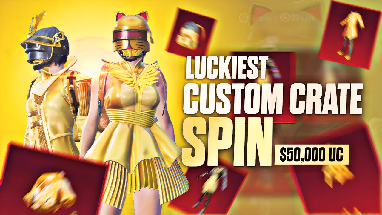 Golden custom crate opening| My Luckiest Crates Opening Yet!🔥 Pubg mobile