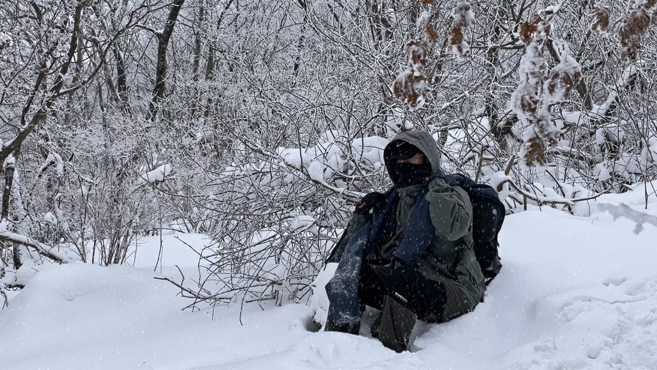 역대급 눈보라의 소백산에서  1박 2일 생존 산행기(영하 25도, 20km, 대피소)