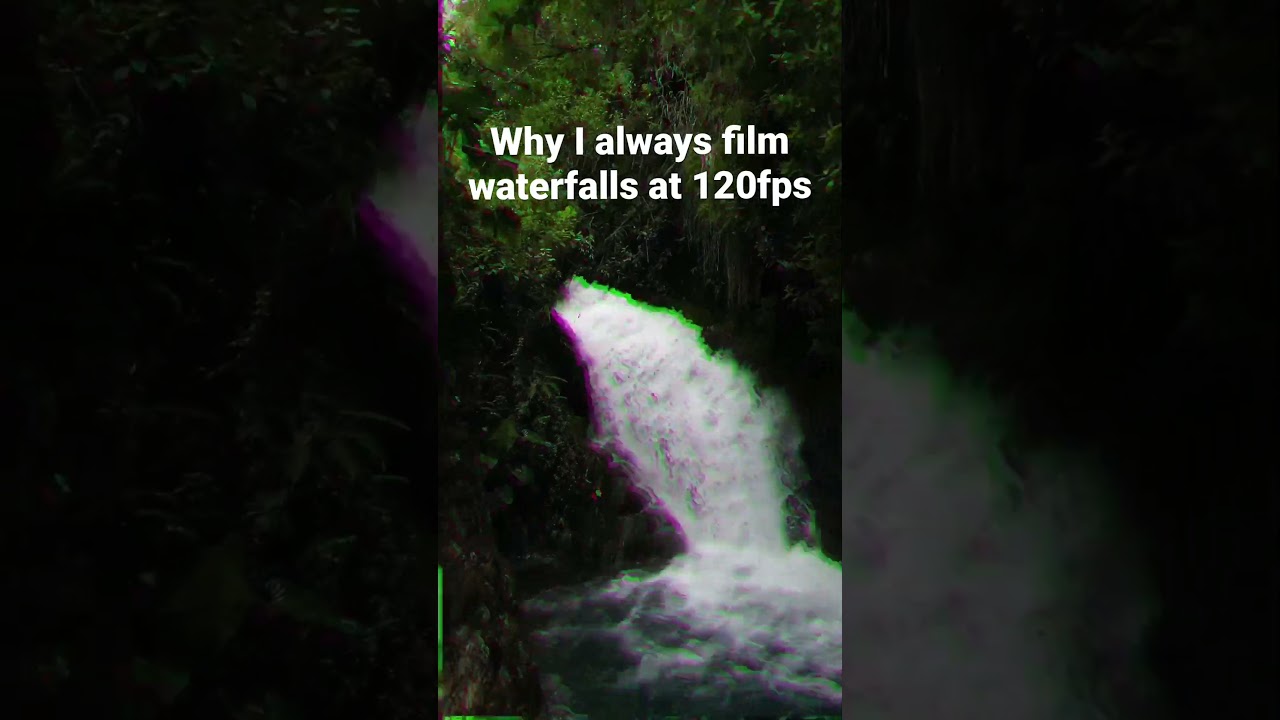 Epic Slow-Motion Waterfall Filming #shorts 💦
