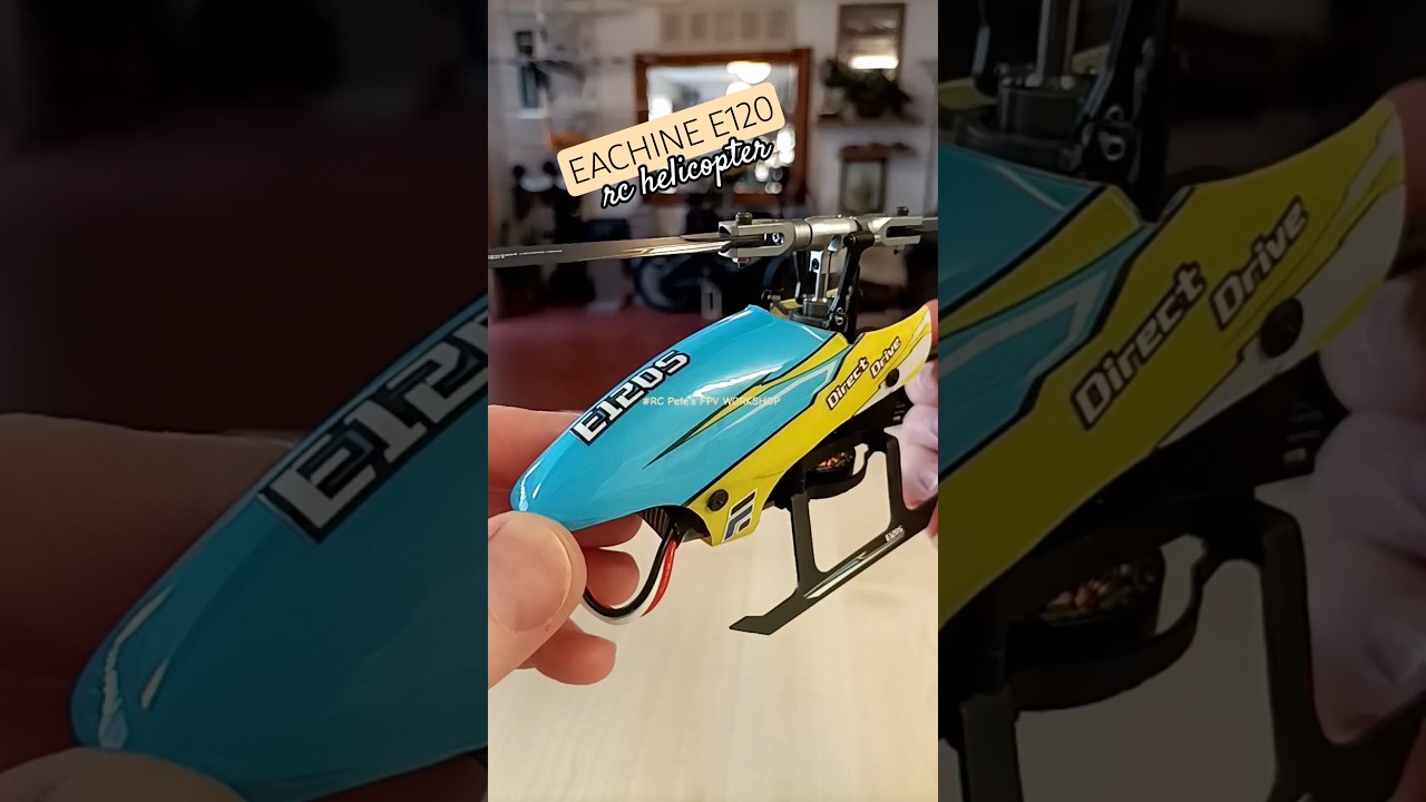 NEW! EACHINE E120S RC STUNT HELICOPTER 6 AXIS GYRO STABILIZED FLYBARLESS #E150 E120 FIREFOX C129