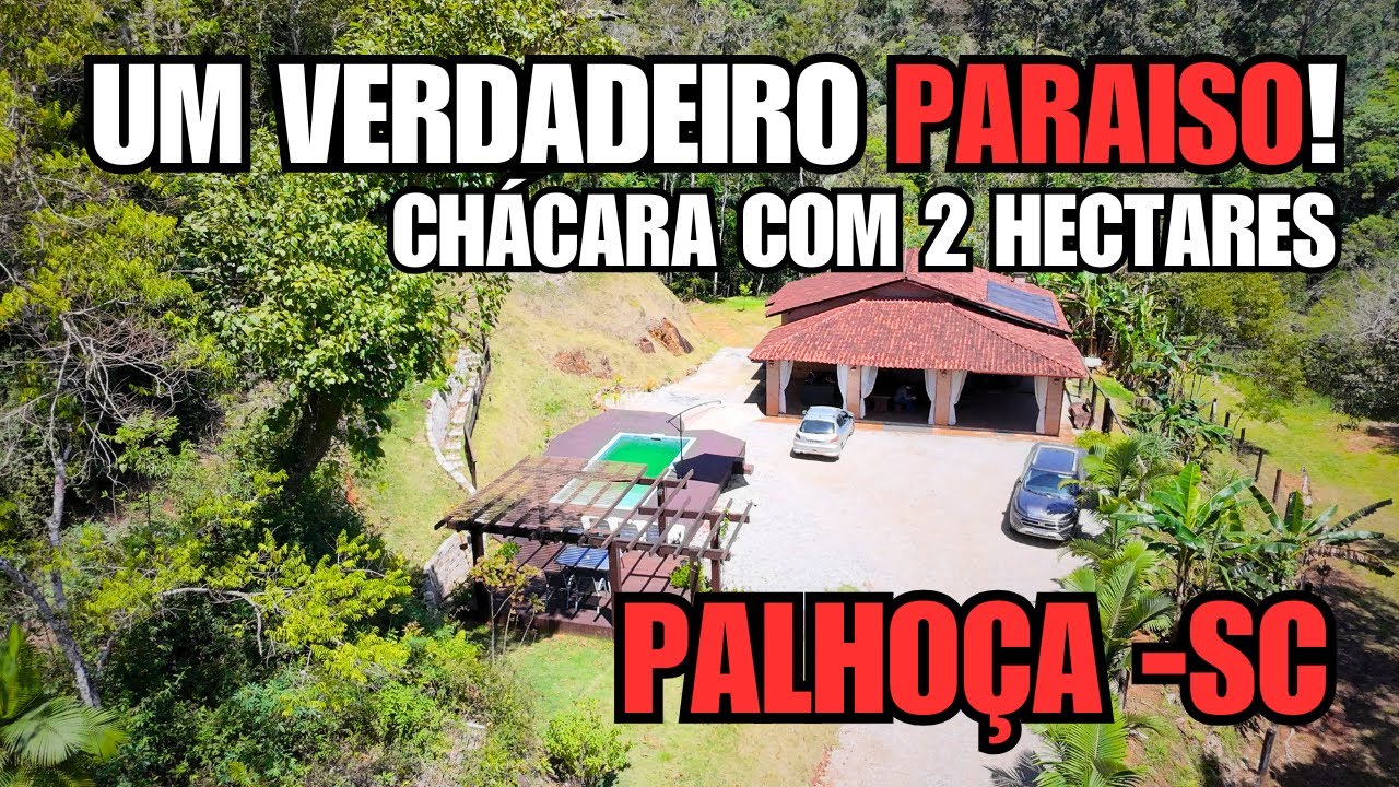 CHÁCARA COM CACHOEIRA PRIVATIVA E PISCINA AQUECIDA EM PALHOÇA