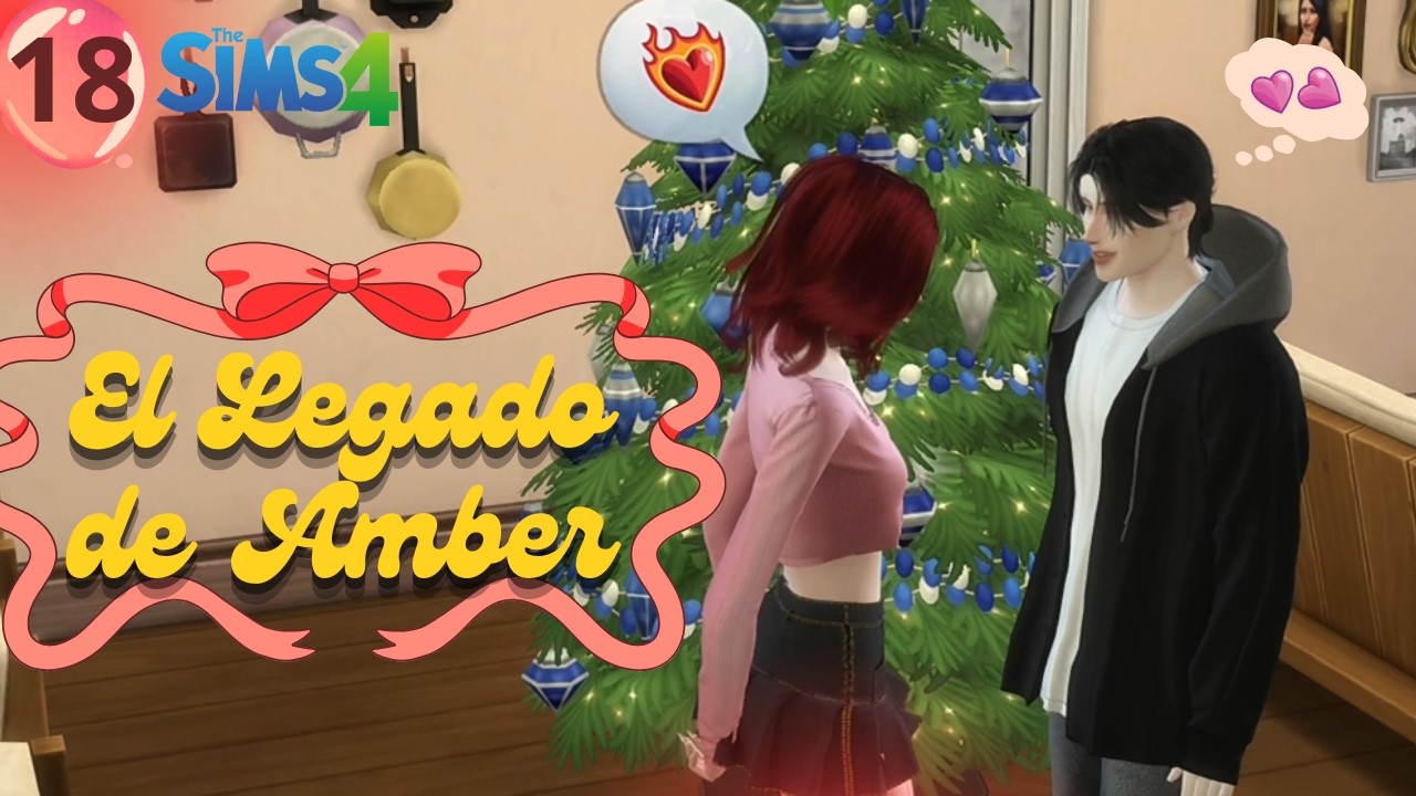 Rechazo, tensión y un beso en Navidad 🎄💔💘 |El Legado de Amber #18 | Los Sims 4